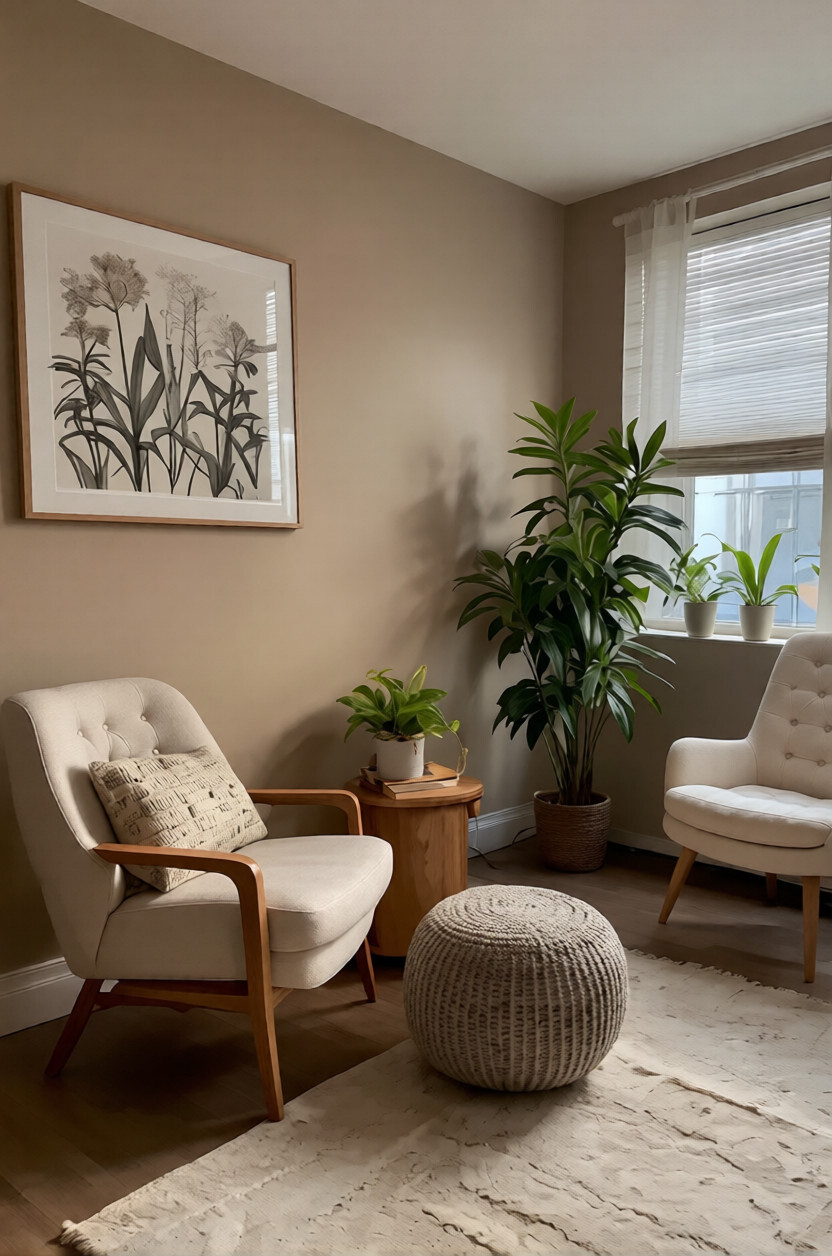 Peaceful therapy space